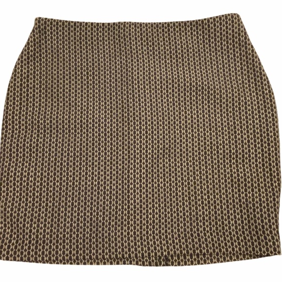 Banana Republic Factory black tan skirt NWT 12P - Picture 1 of 11
